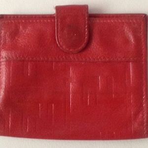Red Fendi card wallet